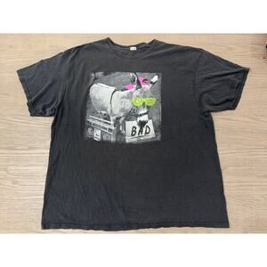 Retro Bad Donkey Black Short Sleeve T-Shirt, 2XL
